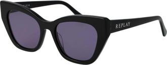 Replay Cat Eye Zonnebril - Dames - Zonnebrillen - Zwart - ONE Size - Accessoires