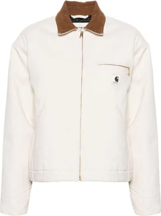 Carhartt Work in Progress W OG Detroit logo-patch jacket - women - Polyester/Organic Cotton - S - Neutrals