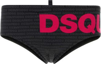 Dsquared2 Beachwear, male, Multicolor, Size: 2XL Printed Stretch Nylon Swimming Brief