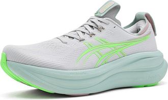 Asics GEL-Nimbus(r) 28 Womens Running Shoes Cloud Grey/Illuminate Green : 8.5 B - Medium, Synthetic