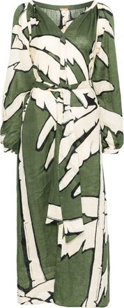 Johanna Ortiz Weaving Weves Maxi Dress - Womens - Linen/Flax