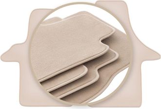 OEM Alfombrillas Beige Premium Para: Volkswagen Transporter T5 Furgoneta De Reparto 2003-2015