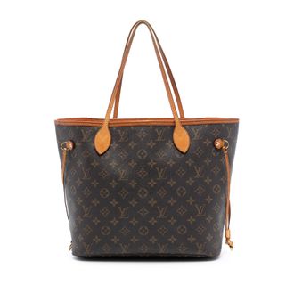 Louis Vuitton Pre-owned Womens Monogram Neverfull Mm - Brown Textile - One Size