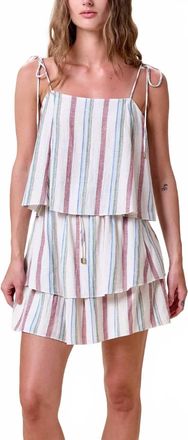 Cleobella Lenore Mini Skirt In Ivory Multi