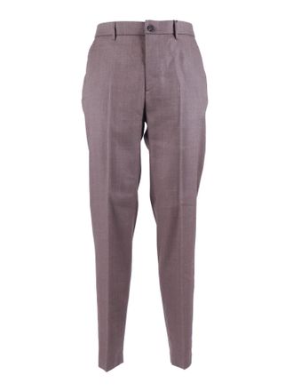 PESERICO Tailored Tapered Classic Straight-Leg Pants