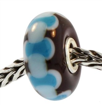 Trollbeads Womens Abba Retired Glass Bead Charm In Blue