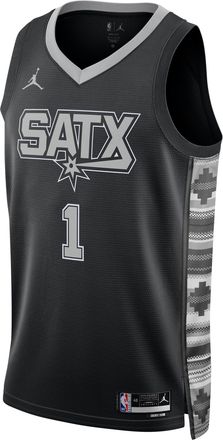 Nike Jordan Mens San Antonio Spurs Statement Edition Jordan Dri-FIT NBA Swingman Jersey in Black | DO9543-014