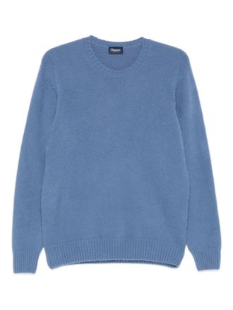 Drumohr crew-neck sweater - men - Cashmere - 54 - Blue