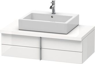 Duravit Duravit Vero Mueble Para Consola, 6572, 2 Cajones, 1000mm, Color (frente/cuerpo): Decoraci&oacute;n Blanca De Alto Brillo - Ve657202222