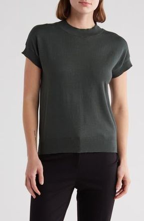 T Tahari Short Sleeve Crew Sweater in Jungle Green at Nordstrom Rack, Size X-Small