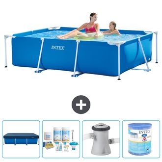 Intex Piscina Con Estructura Rectangular - 220x150x60 Cm - 7-piezas S40002