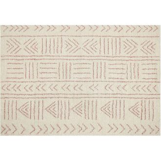 Beliani Rug EDIRNE Beige 140 x 200 cm Cotton