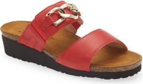 Naot Victoria Wedge Slide Sandal in Kiss Red Leather at Nordstrom Rack, Size 9Us / 40Eu
