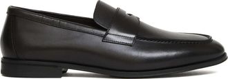 Doucal's Mocassino Penny - Heren - Loafers - Zwart - 41 1/2 EU - Leer - Schoenen