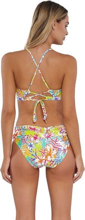 Sunsets Unforgettable Bikini Swim Bottoms in Botanical Bliss Sandbar Rib at Nordstrom, Size X-Large