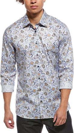 Eterna Printed Kent Shirt