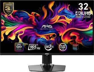 OEM Msi Mag 321up Qd-oled Pantalla Para Pc 80 Cm (31.5) 3840 X 2160 Pixeles 4k Ultra Hd Qdoled Negro