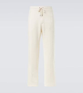 Ralph Lauren Purple Label Cotton and cashmere straight pants