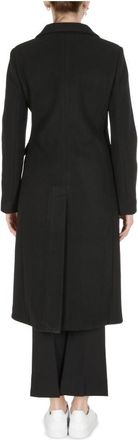 19V69 19V69 Womens Coat Black AMINA Fabric - Size Medium