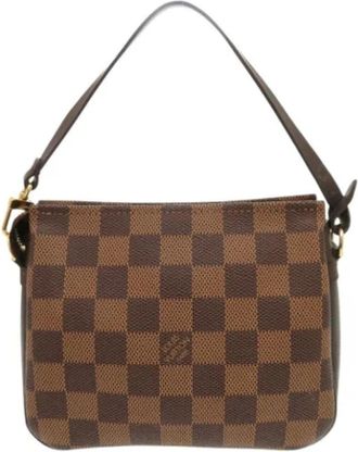 Louis Vuitton Tweedehands Canvas Louis Vuitton tassen - Dames - Vintage Handtas - Bruin - ONE Size - Vintage