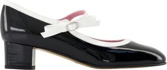 Carel Kina Strikpumps - Dames - Pumps - Zwart - 41 EU - Leer - Schoenen