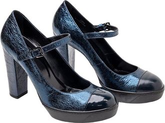 Hogan Buckle Strap Leather Pump