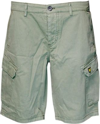 Lyle & Scott Cargo Bermuda Shorts - Heren - Korte Broeken - Groen - W31 - Katoen - Korte Broeken