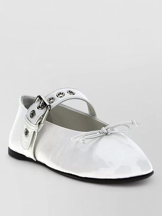 Miu Miu ballet flats buckle detail and bow
