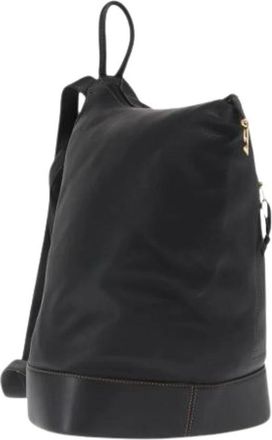 Loewe Pre-owned Leren Rugzak - Dames - Vintage Rugzakken - Zwart - ONE Size - Leer - Vintage