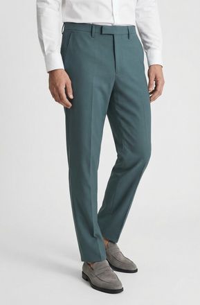 Cinque B&uuml;gelfaltenhose CINQUE CIMONOPOLI-H, Herren, Gr. 54, N-Gr, gr&uuml;n, Web, Obermaterial: 53% Polyester, 43% Schurwolle, 4% Elasthan, unifarben, slim fit la