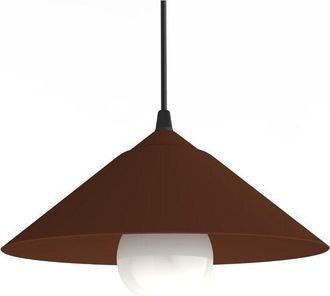 Lumicom Chapeau Sospensione, 1XE27, max 42W, metallo, corten, D25cm - Lumicom