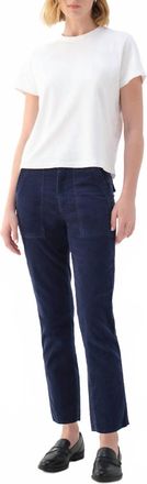 Amo Corduroy Easy Army Trouser In Neptune