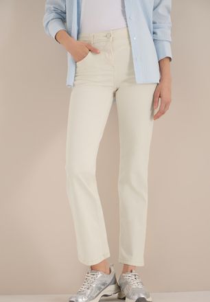 Cecil Bootcut-Jeans CECIL Style Toronto, Damen, Gr. 27, L&auml;nge 30, pearl beige, Denim/Jeans, Obermaterial: 78% Baumwolle, 21% Polyester, 1% Elasthan. Futter: