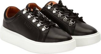 Bally Asaka Leather Low-Top Sneakers, Brand Size 35 ( US Size 4.5 )