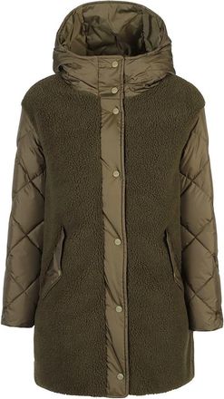 Herno Gewatteerde Parka - Dames - Parka Jassen - Groen - XL - Jassen