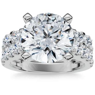 Pompeii3 Certified 3.75Ct Diamond Engagement Matching Wedding Ring Set 14k Gold Lab Grown