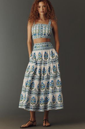 PINK CITY PRINTS 100% Cotton Rah Rah Skirt