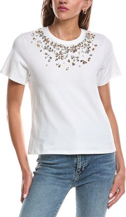 Cinq &agrave; Sept Cinq &Agrave; Sept Tumbling Flowers Shrunken T-Shirt