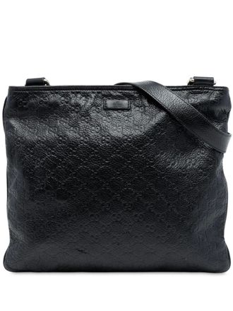 Gucci 2016-2025 Guccissima crossbody bag - Black