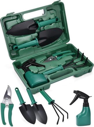OEM Juego De 5 Herramientas De Jardiner&iacute;a, Duradero, Con Caja De Almacenamiento Port&aacute;til Y Bolsa De Transporte