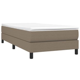 vidaXL Estructura De Cama Sin Colch&oacute;n Tela Gris Taupe 90x190 Cm Vidaxl