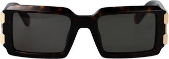 Philipp Plein Eagle Zonnebril - Heren - Zonnebrillen - Bruin - 54 MM - Accessoires