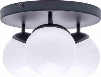 Milagro Lampada da soffitto SFERA NERA 3xE14