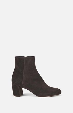 AGL Lynn Water Resistant Velour Bootie in Charcoal at Nordstrom, Size 40.5