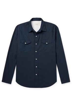 Officine G&eacute;n&eacute;rale Maverick Organic Cotton-Poplin Shirt