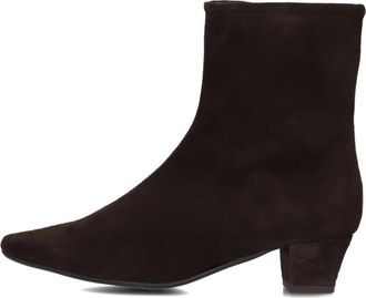 Stefano Lauran Bruine Su&egrave;de Enkellaarsjes voor Vrouwen - Dames - Cowboylaarzen - Bruin - 40 EU - Su&egrave;de - Schoenen