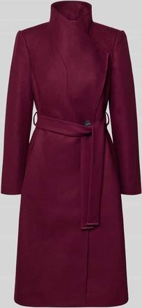Ted Baker Regular Fit Wollmantel mit Kaschmir-Anteil Modell ROSE in Bordeaux, Gr&ouml;&szlig;e 38