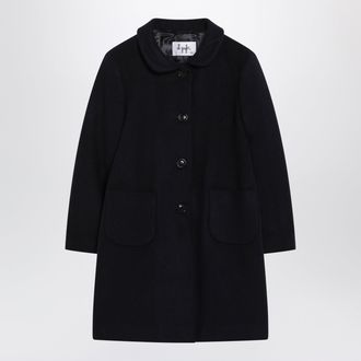 Il Gufo Cappotto lungo in misto lana blu