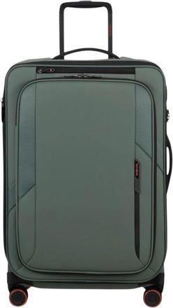 Samsonite Glazed Spinner 67/24 Exp - unisex - Grote koffers - Groen - ONE Size - Polyester - Koffers