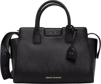 A|X Armani Exchange Dames, Tassen, Zwart, Maat: ONE Size Leer